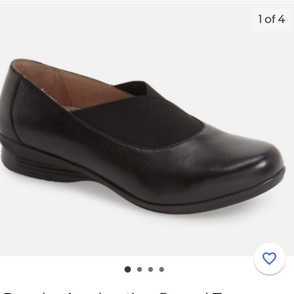 Dansko Ann Leather Round Toe Black Flats Shoes size 41 - Picture 1 of 9